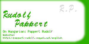 rudolf pappert business card